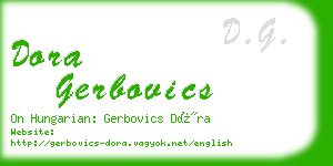 dora gerbovics business card